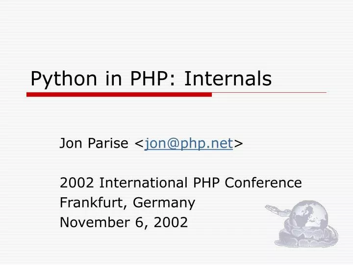 python in php internals