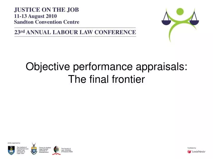 objective performance appraisals the final frontier