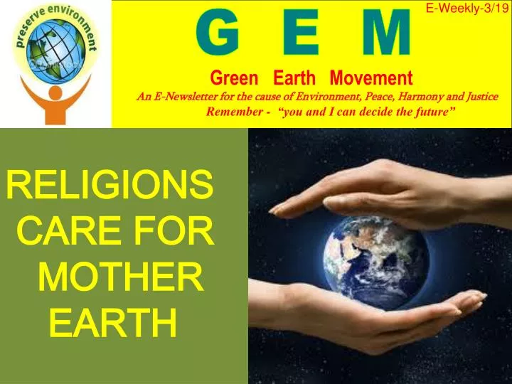 religions care for mother earth