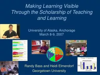 Making Learning Visible Through the Scholarship of Teaching and Learning University of Alaska, Anchorage March 8-9, 2007
