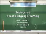 Instructed Second language learning - slide 1
