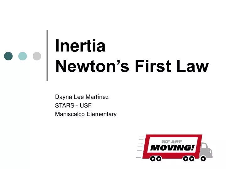 inertia newton s first law