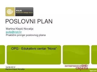 poslovni plan