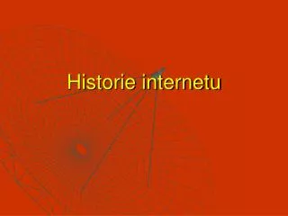 Historie internetu