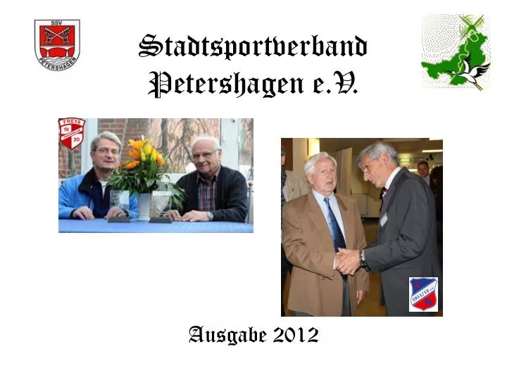 stadtsportverband petershagen e v