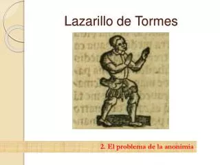 lazarillo de tormes