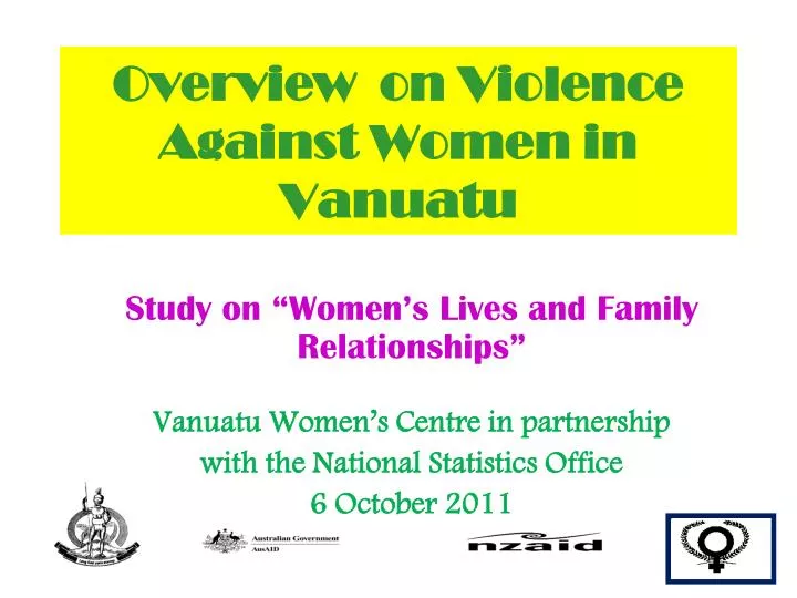 overview on violence against women in vanuatu