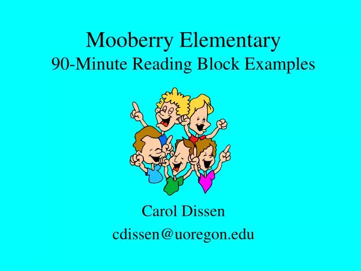 mooberry elementary 90 minute reading block examples