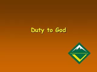 Duty to God
