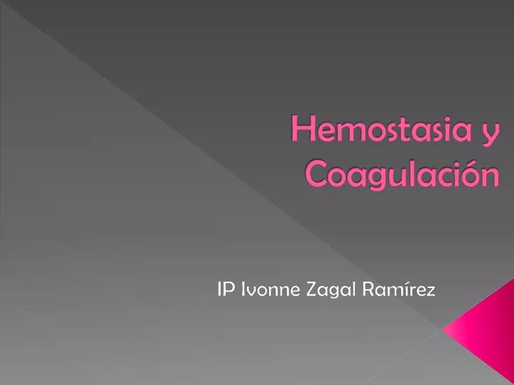 hemostasia y coagulaci n
