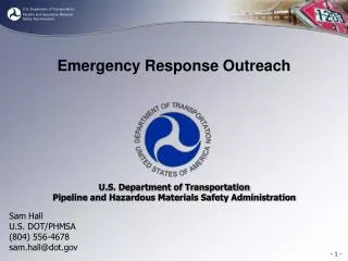 Emergency Response Outreach