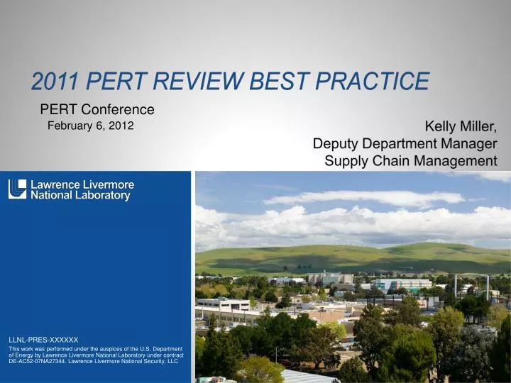 2011 pert review best practice