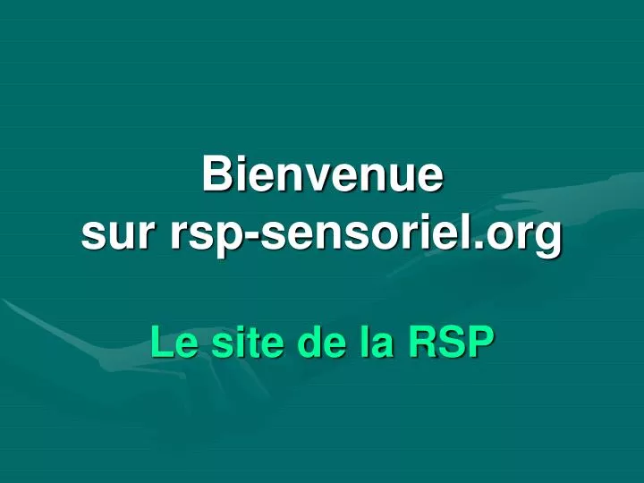 bienvenue sur rsp sensoriel org