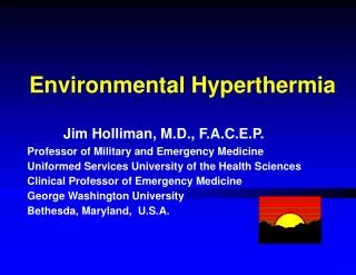 Environmental Hyperthermia