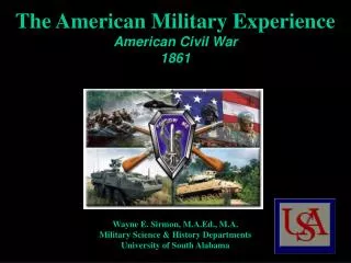 The American Military Experience American Civil War 1861