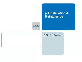pH Installation &amp; Maintenance