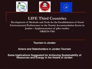 Tourism in Jordan Actors and Stakeholders in Jordan Tourism