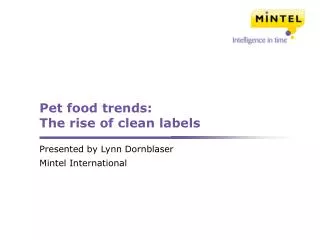Pet food trends: The rise of clean labels