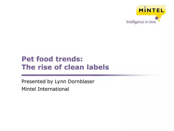 pet food trends the rise of clean labels