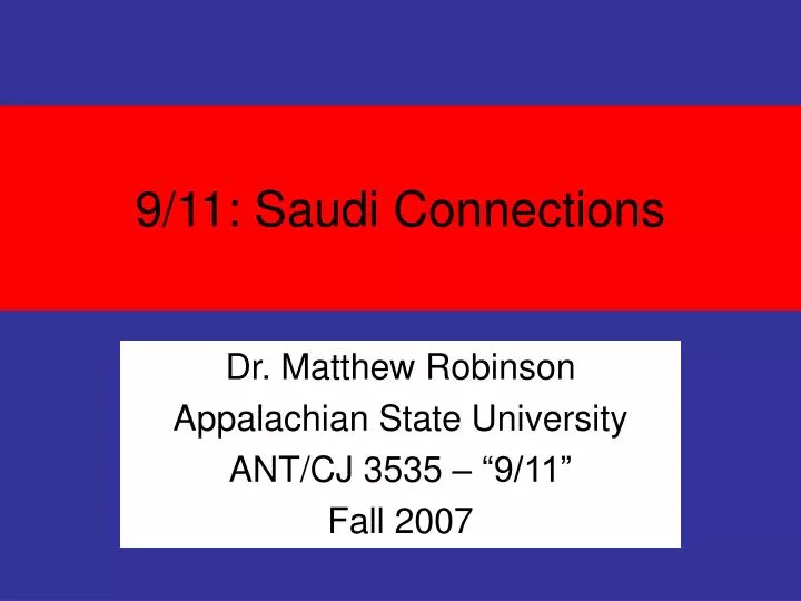 9 11 saudi connections