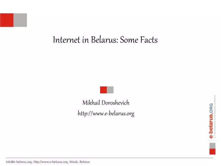 internet in belarus some facts