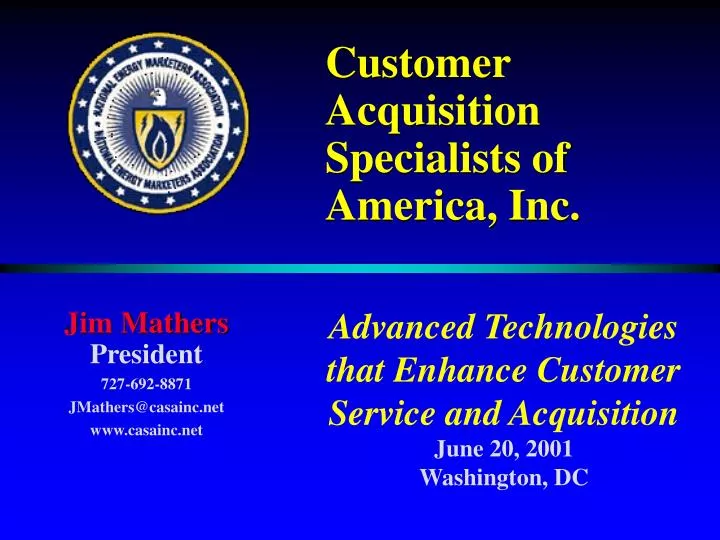 customer acquisition specialists of america inc