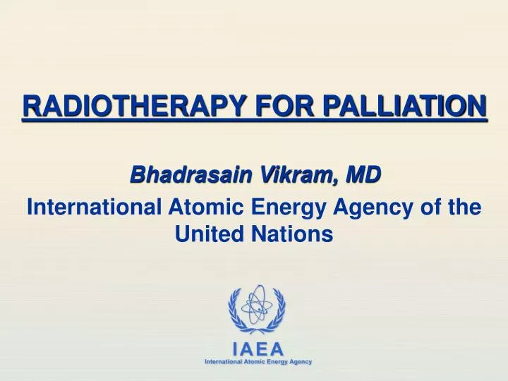 radiotherapy for palliation