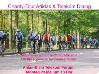 Charity-Tour Adidas &amp; Telekom Dialog by Radtreff Campus Bonn