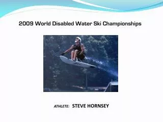 2009 World Disabled Water Ski Championships