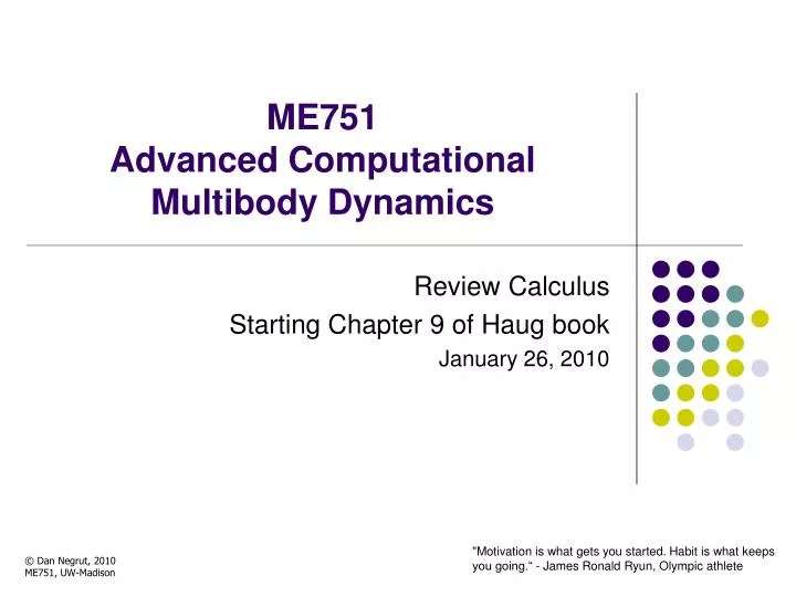 me751 advanced computational multibody dynamics