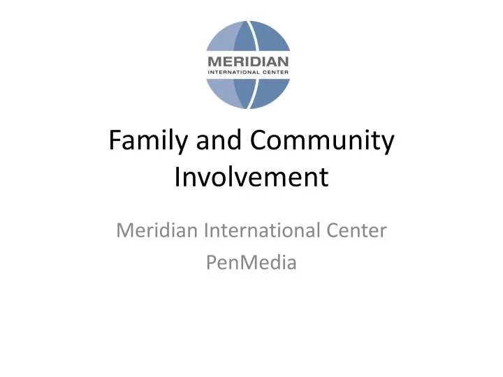 family and community involvement