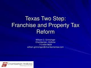Texas Two Step: Franchise and Property Tax Reform