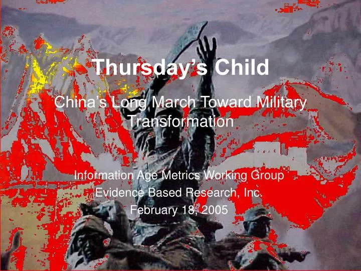thursday s child china s long march toward military transformation
