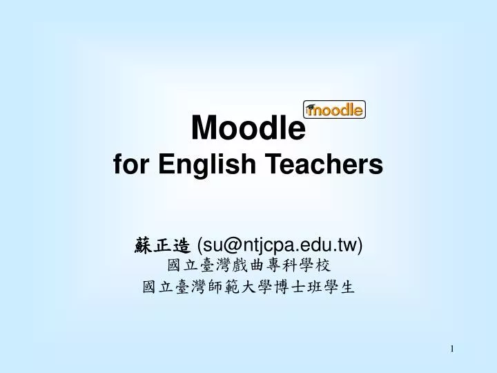 moodle for english teachers