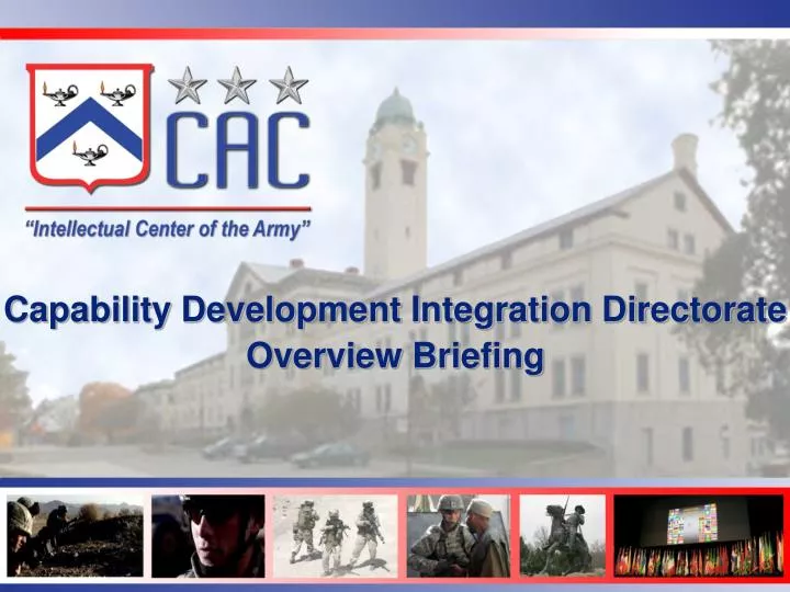 capability development integration directorate overview briefing