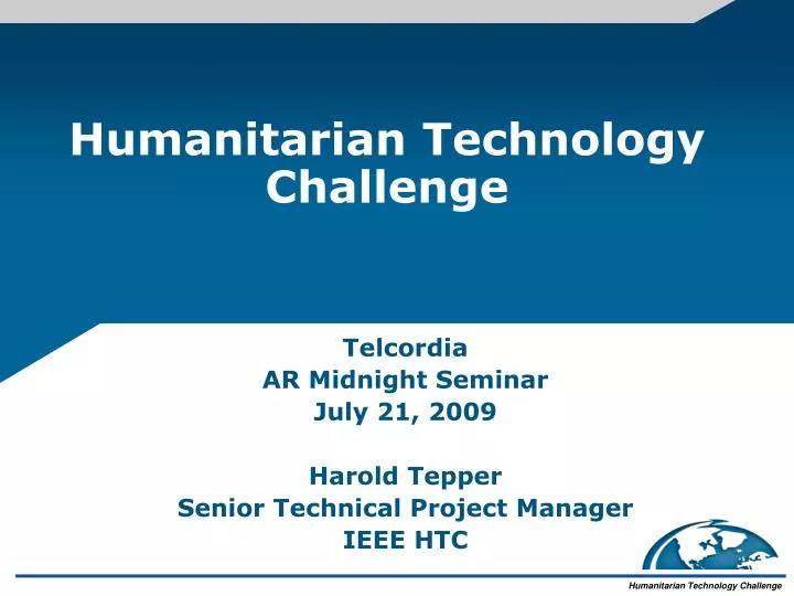 humanitarian technology challenge