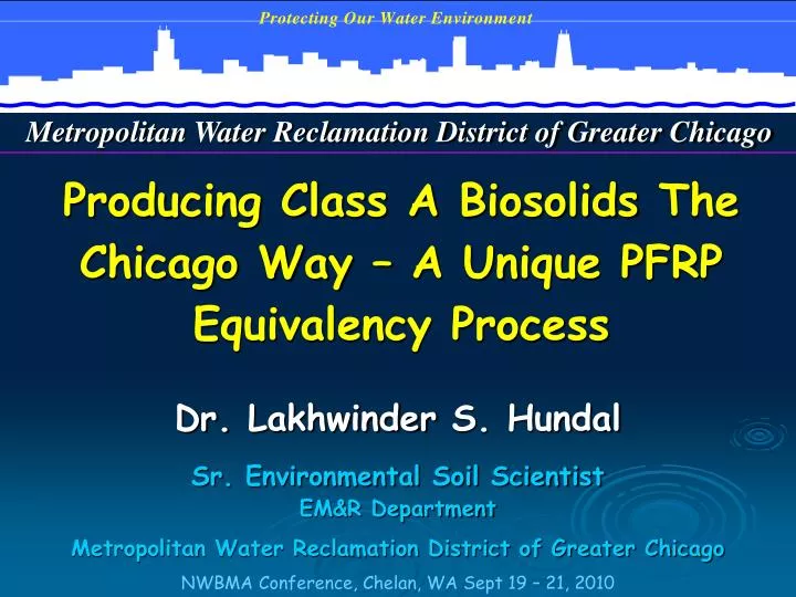producing class a biosolids the chicago way a unique pfrp equivalency process