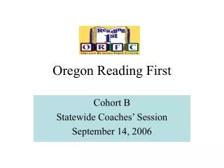 Oregon Reading First