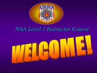 NAA Level 1 Instructor Course