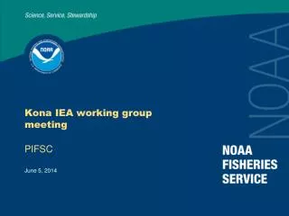 Kona IEA working group meeting