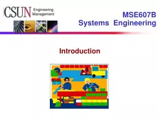 MSE607B Systems Engineering