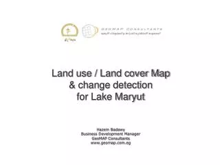 Land use / Land cover Map &amp; change detection for Lake Maryut