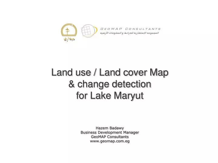 land use land cover map change detection for lake maryut