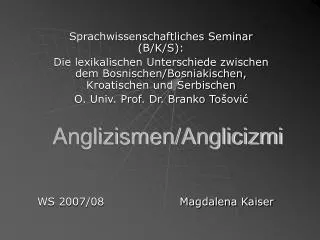 anglizismen anglicizmi