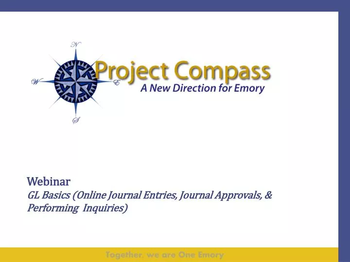 webinar gl basics online journal entries journal approvals performing inquiries