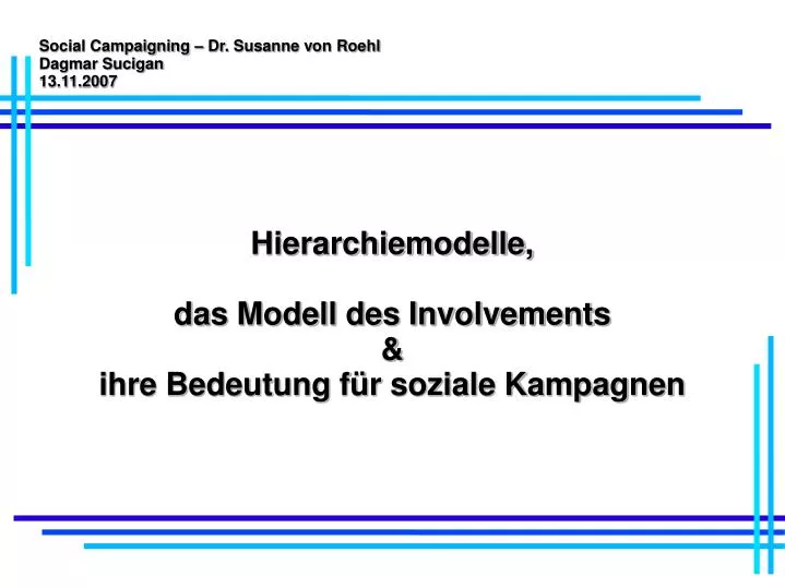 hierarchiemodelle das modell des involvements ihre bedeutung f r soziale kampagnen