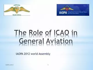 The Role of ICAO in General Aviation