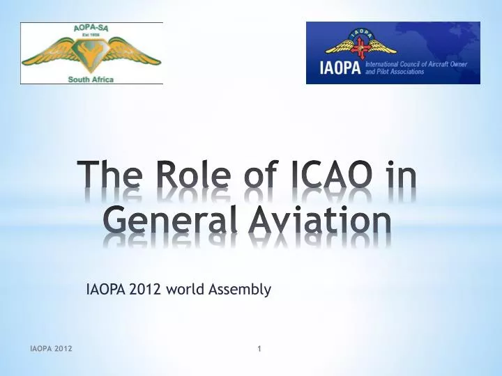 the role of icao in general aviation