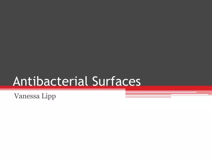 antibacterial surfaces