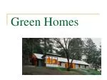 Green Homes - slide 1